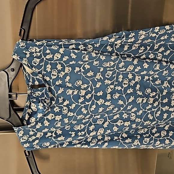 💕NATALIE MARTIN💕 Ashley Asymmetrical Midi Dress ~ Teal Pomegranite Print Small - Picture 4 of 13